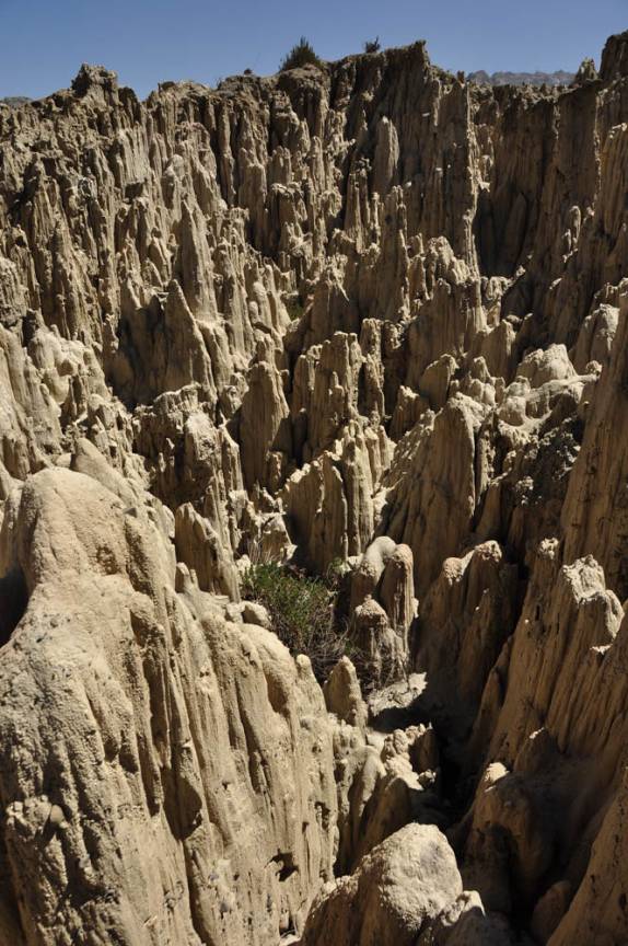 A estranha paisagem do Valle de la Luna, em La Paz, capital da Bolívia